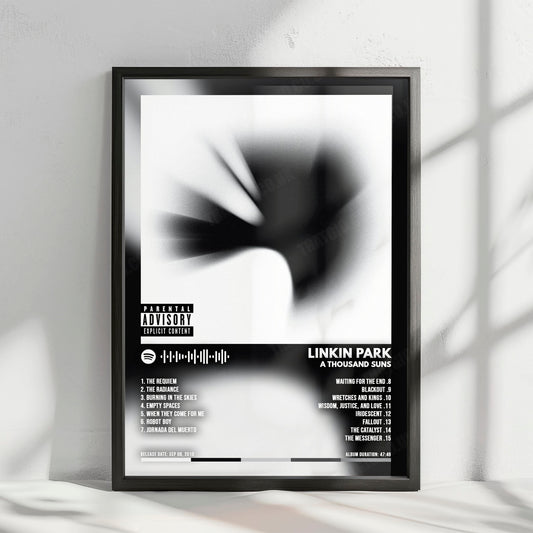 Linkin Park "A Thousand Suns" Album Cover Poster - with Complete Tracklist