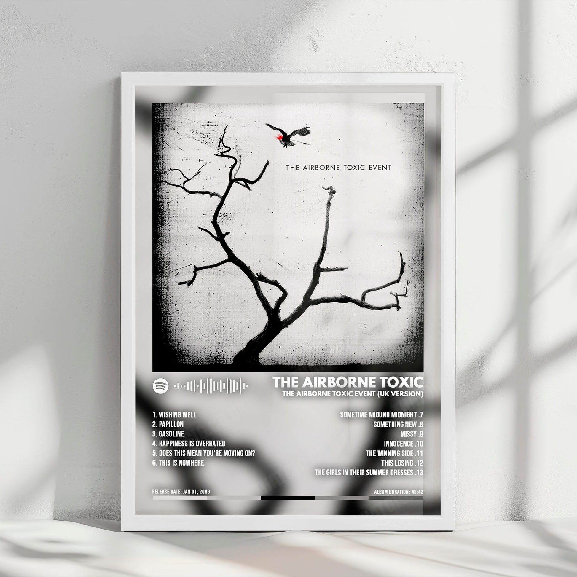 The Airborne Toxic Event "The Airborne Toxic Event" Album Cover Poster - with Complete Tracklist