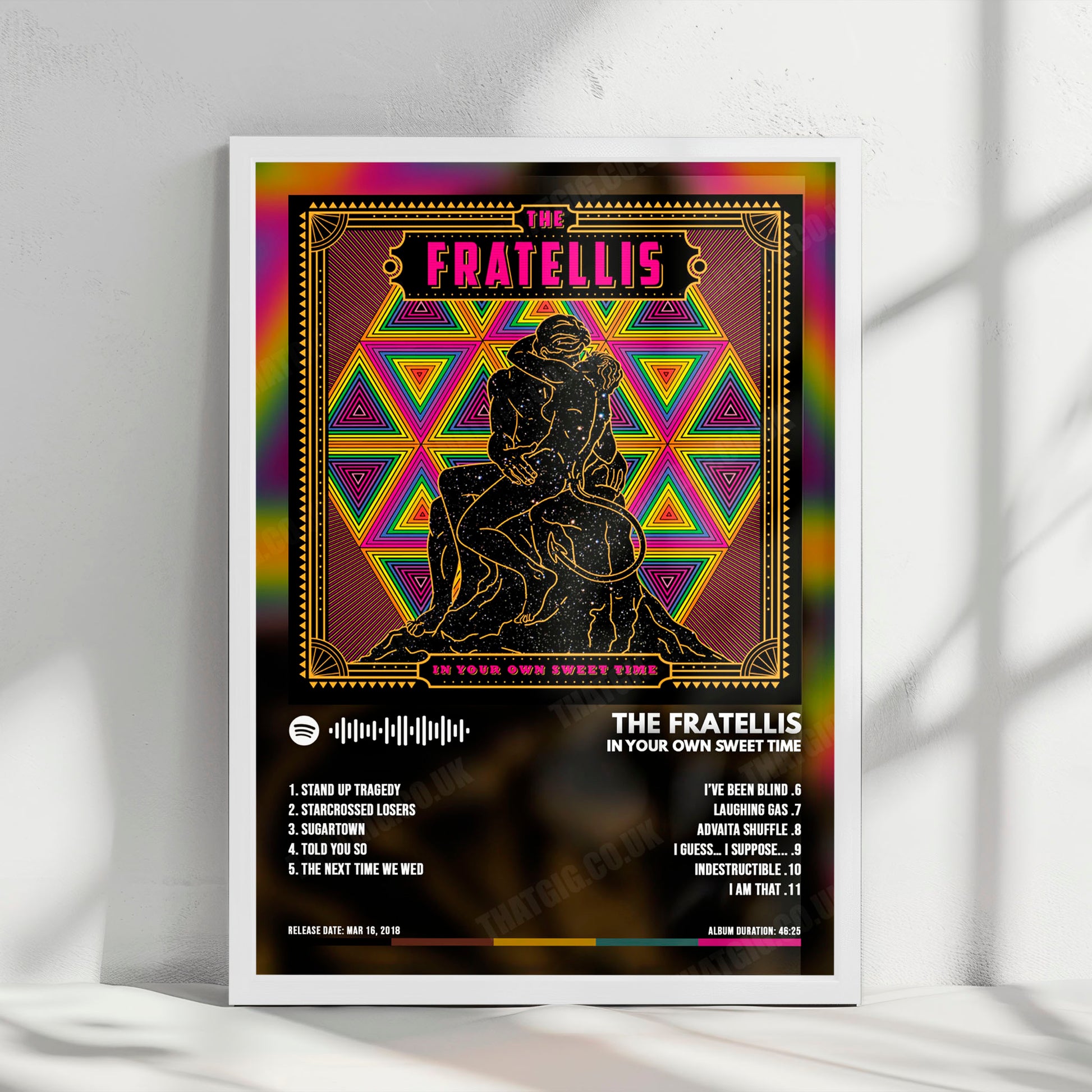The Fratellis "In Your Own Sweet Time" Album Cover Poster - with Complete Tracklist