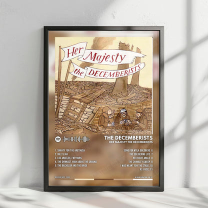 The Decemberists "Her Majesty The Decemberists" Album Cover Poster - with Complete Tracklist