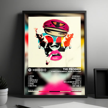 The Prodigy "Always Outnumbered, Never Outgunned" Album Cover Poster - with Complete Tracklist