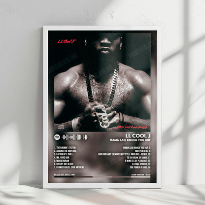 LL Cool J "Mama Said Knock You Out" Album Cover Poster - with Complete Tracklist