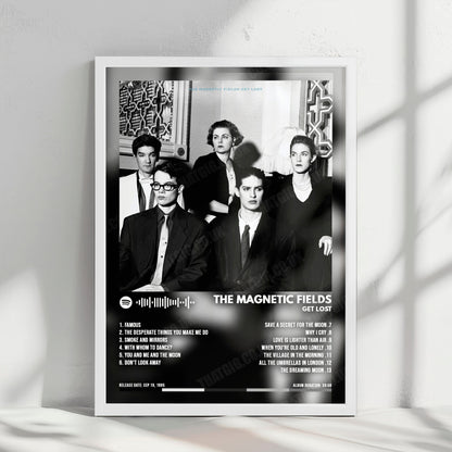 The Magnetic Fields "Get Lost" Album Cover Poster - with Complete Tracklist