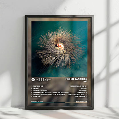 Peter Gabriel "OVO" Album Cover Poster - with Complete Tracklist
