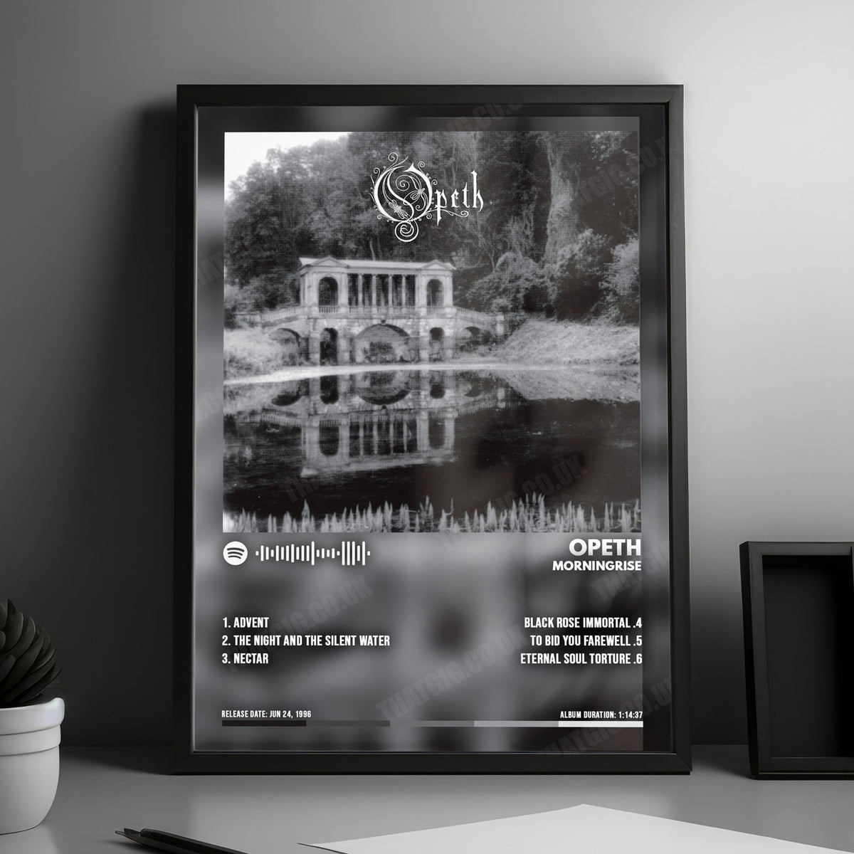 Opeth "Morningrise" Album Cover Poster - with Complete Tracklist