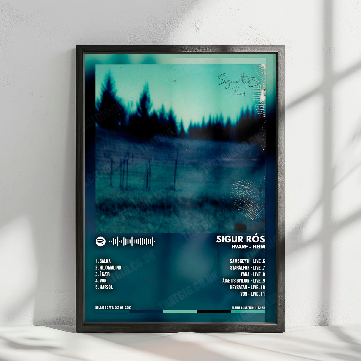 Sigur_Rós "Hvarf - Heim" Album Cover Poster - with Complete Tracklist