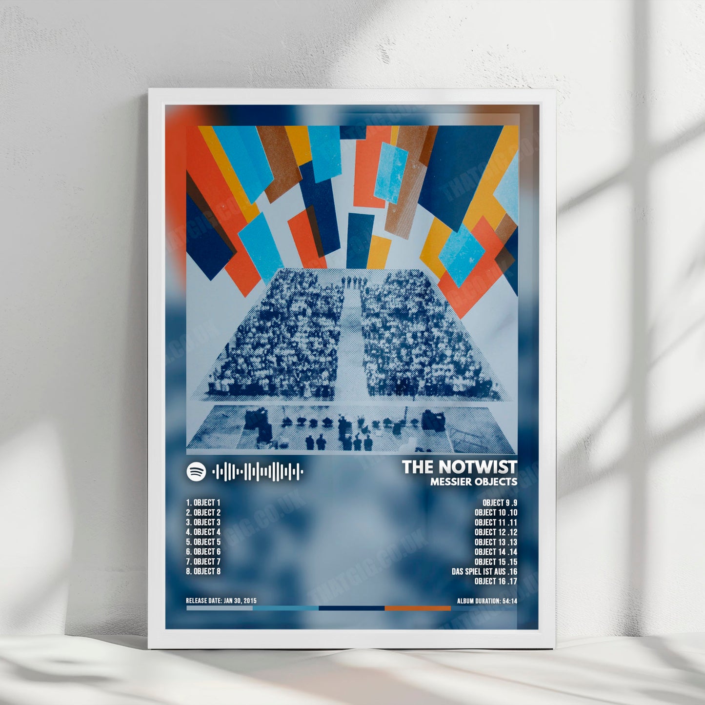 The Notwist "Messier Objects" Album Cover Poster - with Complete Tracklist