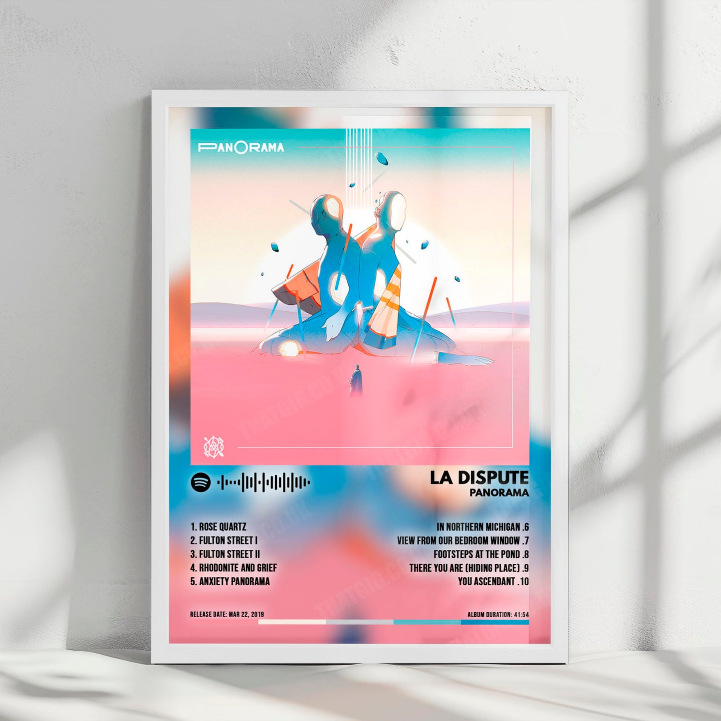 La Dispute "Panorama" Album Cover Poster - with Complete Tracklist