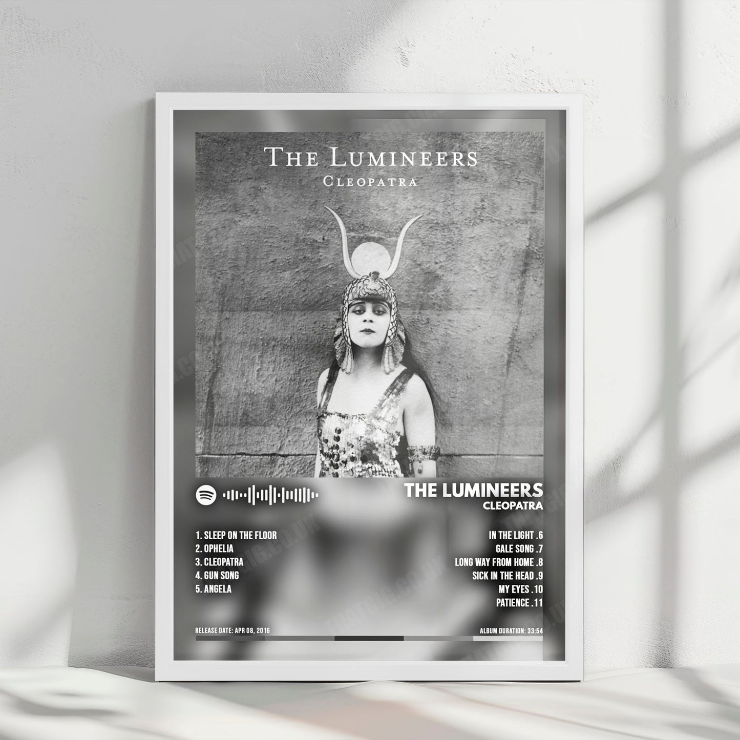 The Lumineers "Cleopatra" Album Cover Poster - with Complete Tracklist