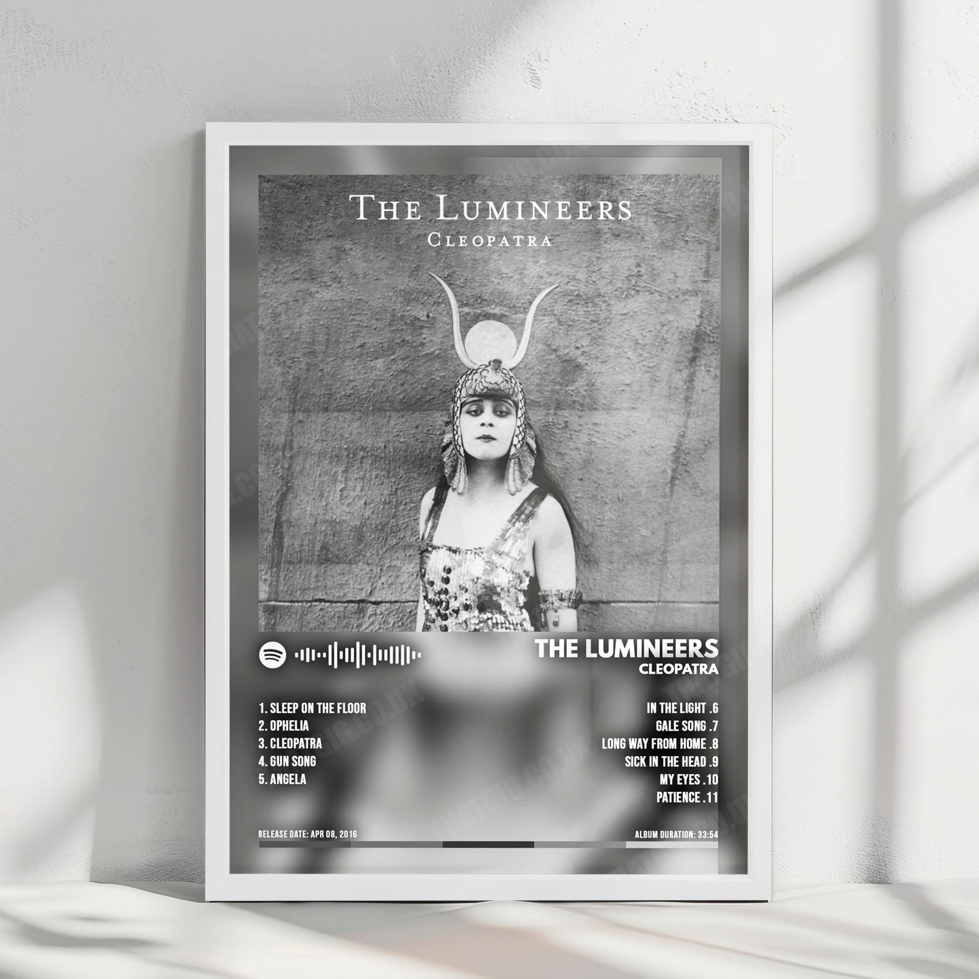 The Lumineers "Cleopatra" Album Cover Poster - with Complete Tracklist