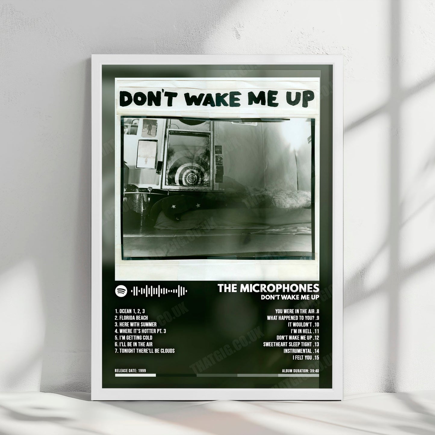 The Microphones "Don't Wake Me Up" Album Cover Poster - with Complete Tracklist