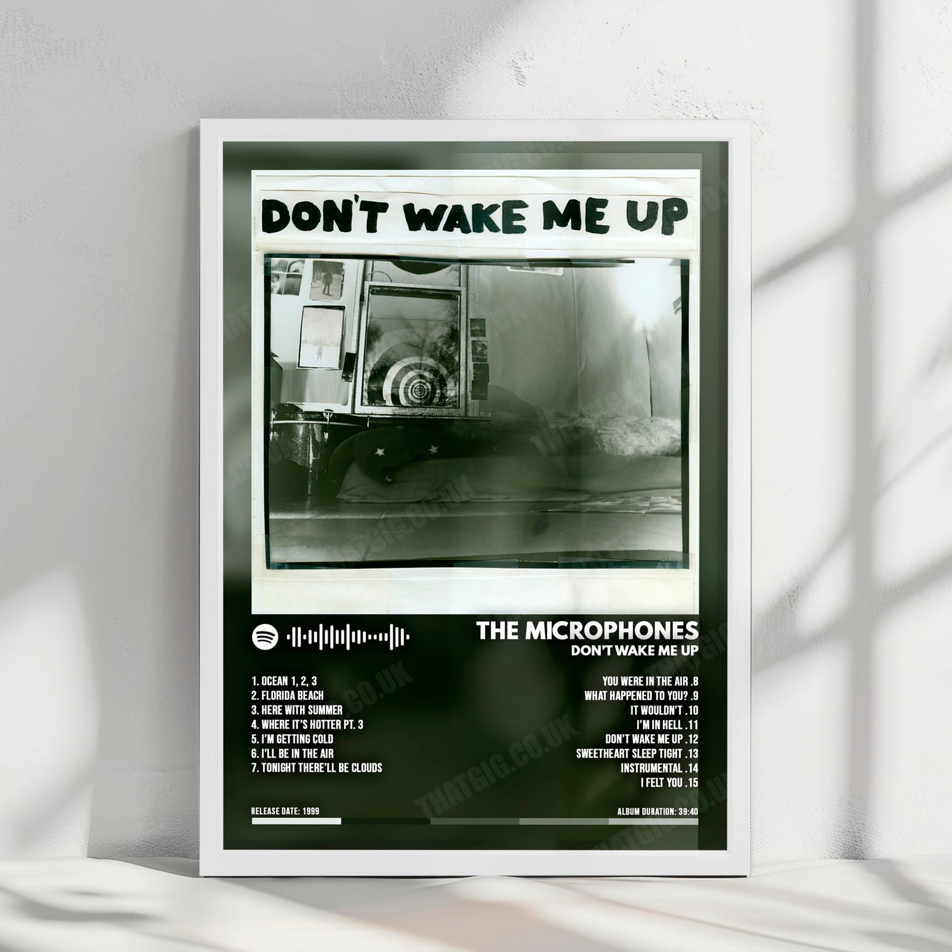 The Microphones "Don't Wake Me Up" Album Cover Poster - with Complete Tracklist