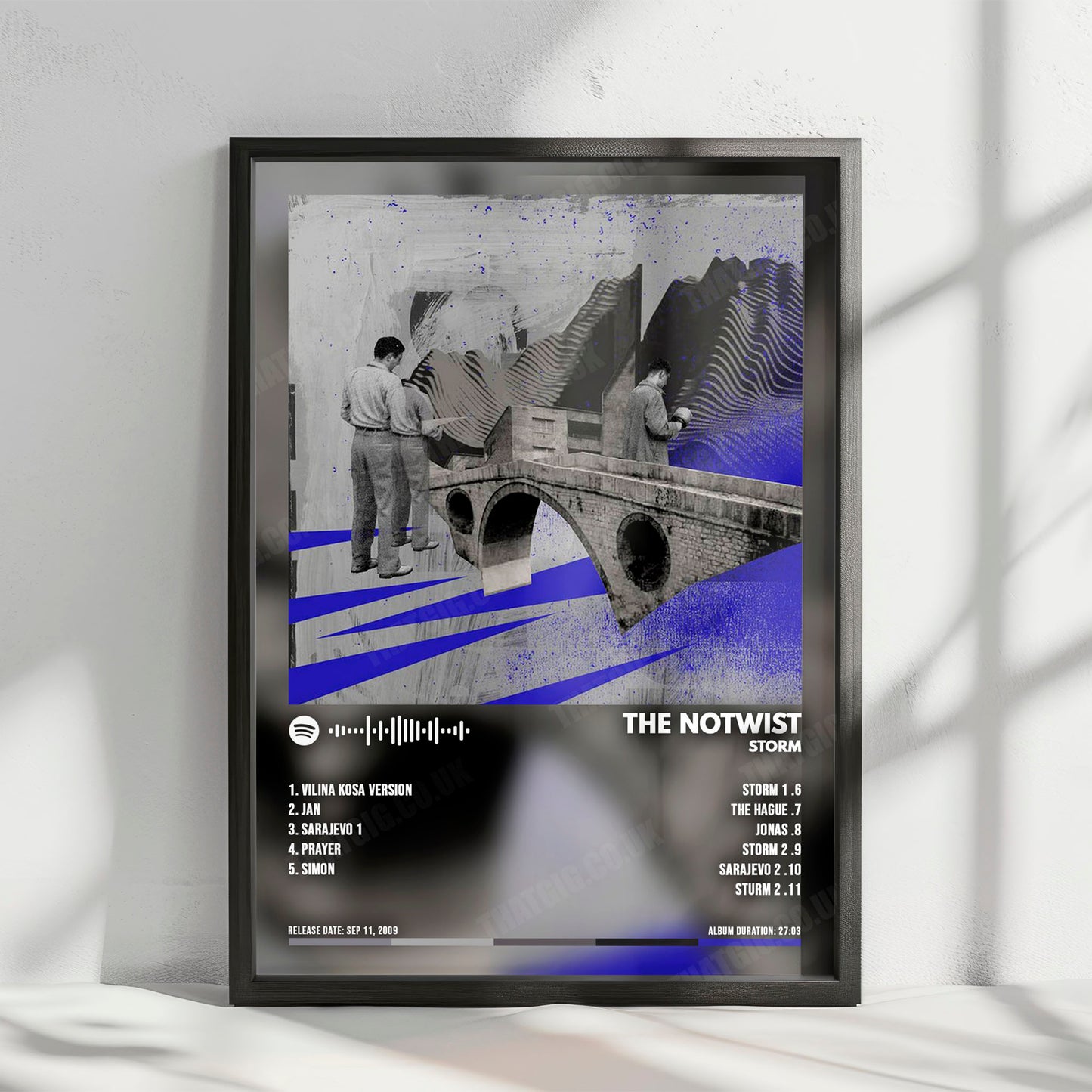 The Notwist "Storm" Album Cover Poster - with Complete Tracklist