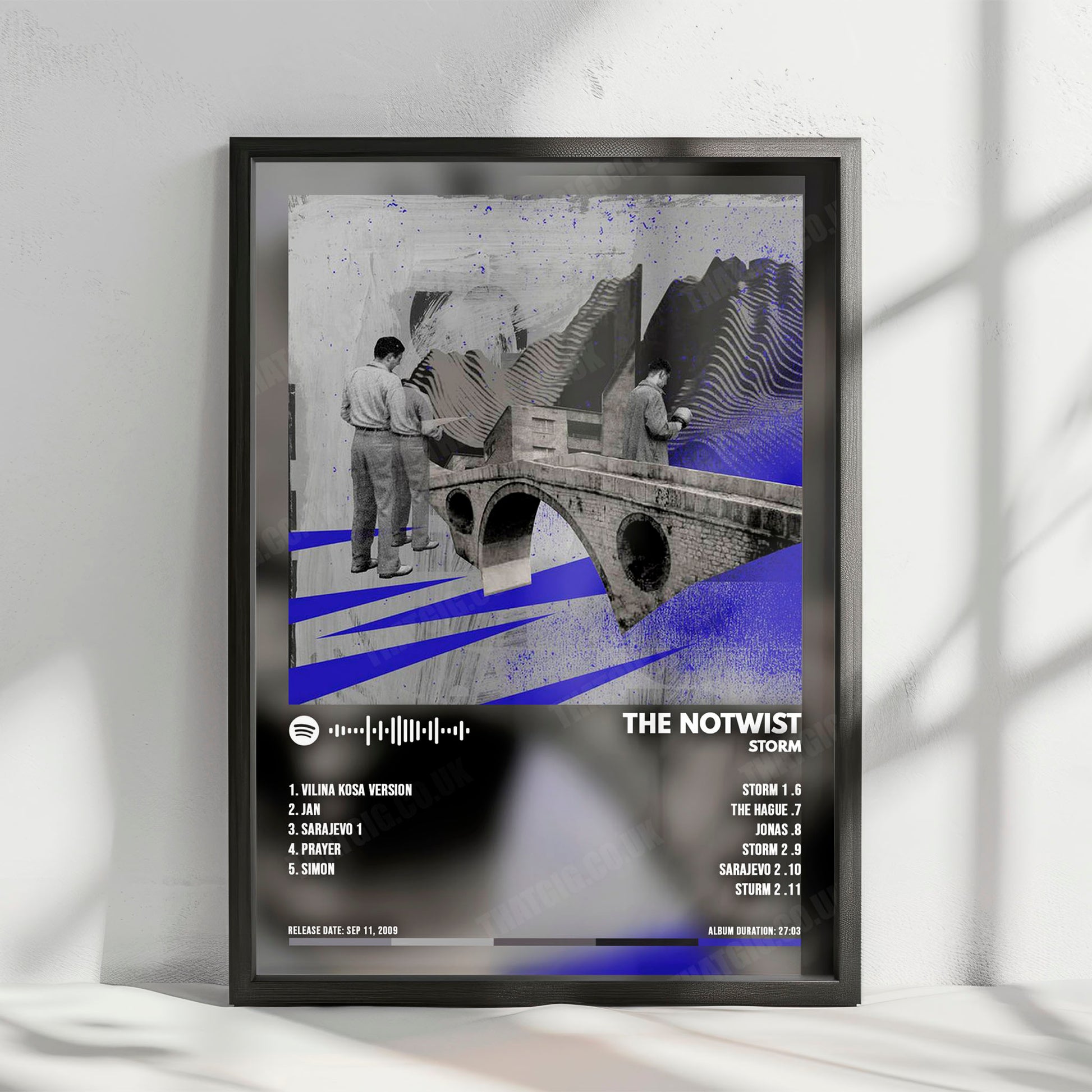 The Notwist "Storm" Album Cover Poster - with Complete Tracklist