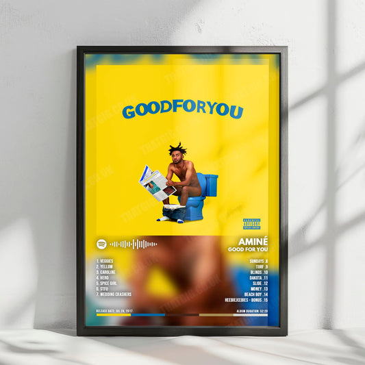 Amine "Good for You" Album Cover Poster - with Complete Tracklist