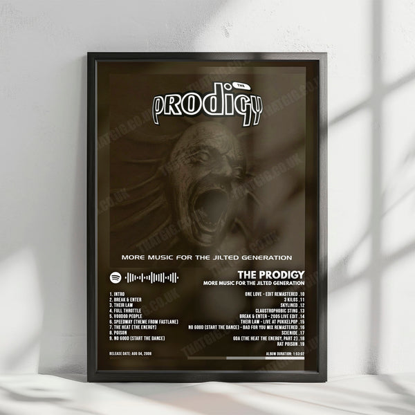 The Prodigy "Music for the Jilted Generation" Album Cover Poster - with Complete Tracklist