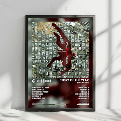 Story Of The Year "Page Avenue" Album Cover Poster - with Complete Tracklist