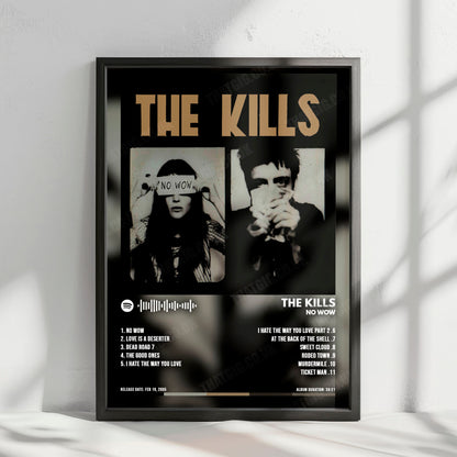 The Kills "No Wow" Album Cover Poster - with Complete Tracklist
