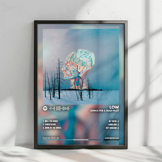 Low "Songs for a Dead Pilot" Album Cover Poster - with Complete Tracklist