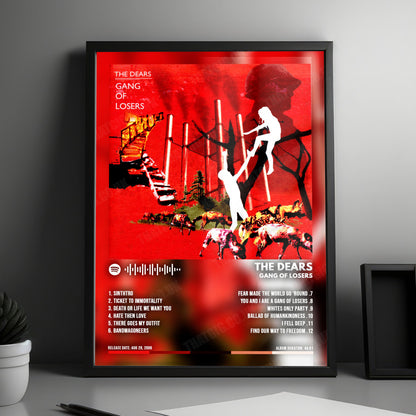 The Dears "Gang of Losers" Album Cover Poster - with Complete Tracklist