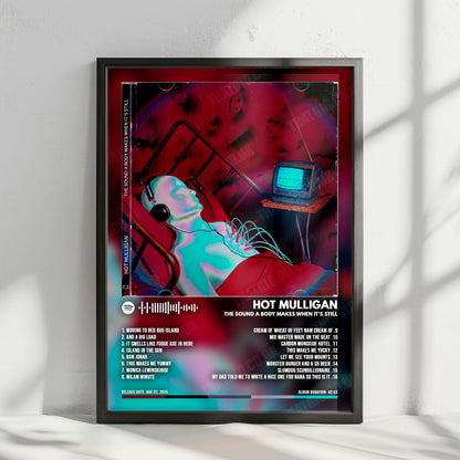 Hot Mulligan "The Sound A Body Makes When It's Still" Album Cover Poster - with Complete Tracklist