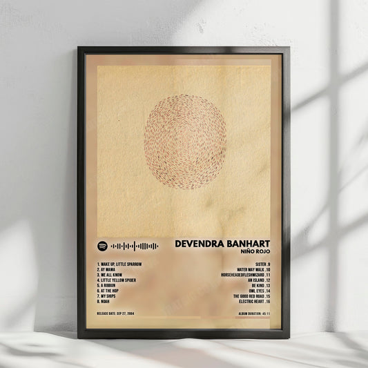 Devendra Banhart "Niño Rojo" Album Cover Poster - with Complete Tracklist