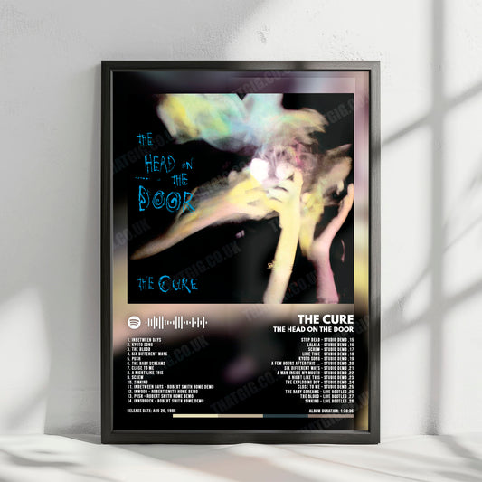 The Cure "The Head on the Door" Album Cover Poster - with Complete Tracklist