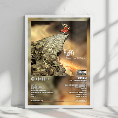 Korn "Korn" Album Cover Poster - with Complete Tracklist