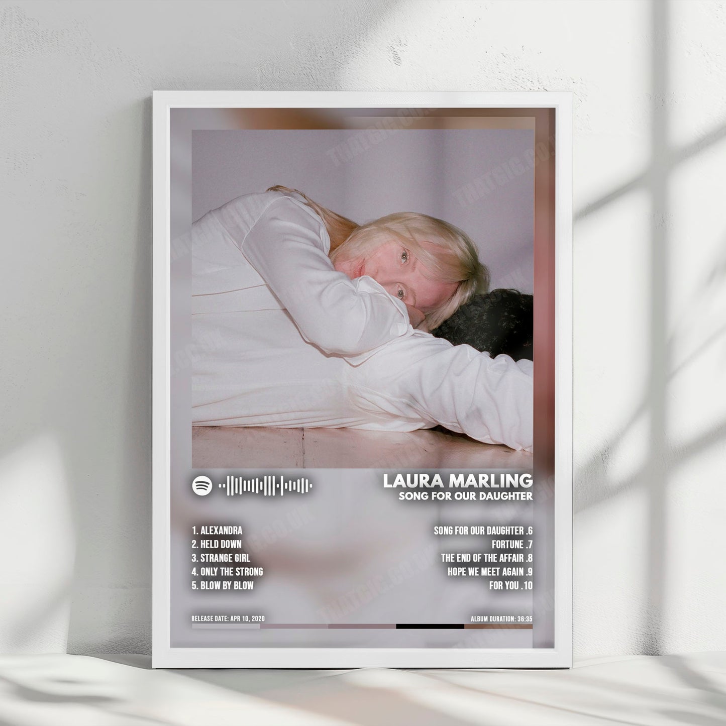 Laura Marling "Song For Our Daughter" Album Cover Poster - with Complete Tracklist