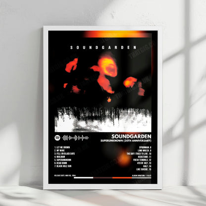 Soundgarden "Superunknown (20th Anniversary)" Album Cover Poster - with Complete Tracklist