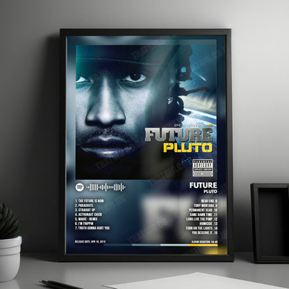 Future "Pluto" Album Cover Poster - with Complete Tracklist