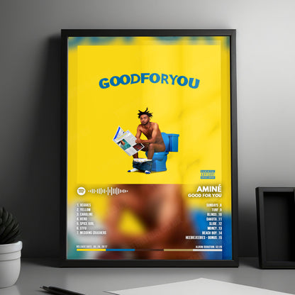 Amine "Good for You" Album Cover Poster - with Complete Tracklist
