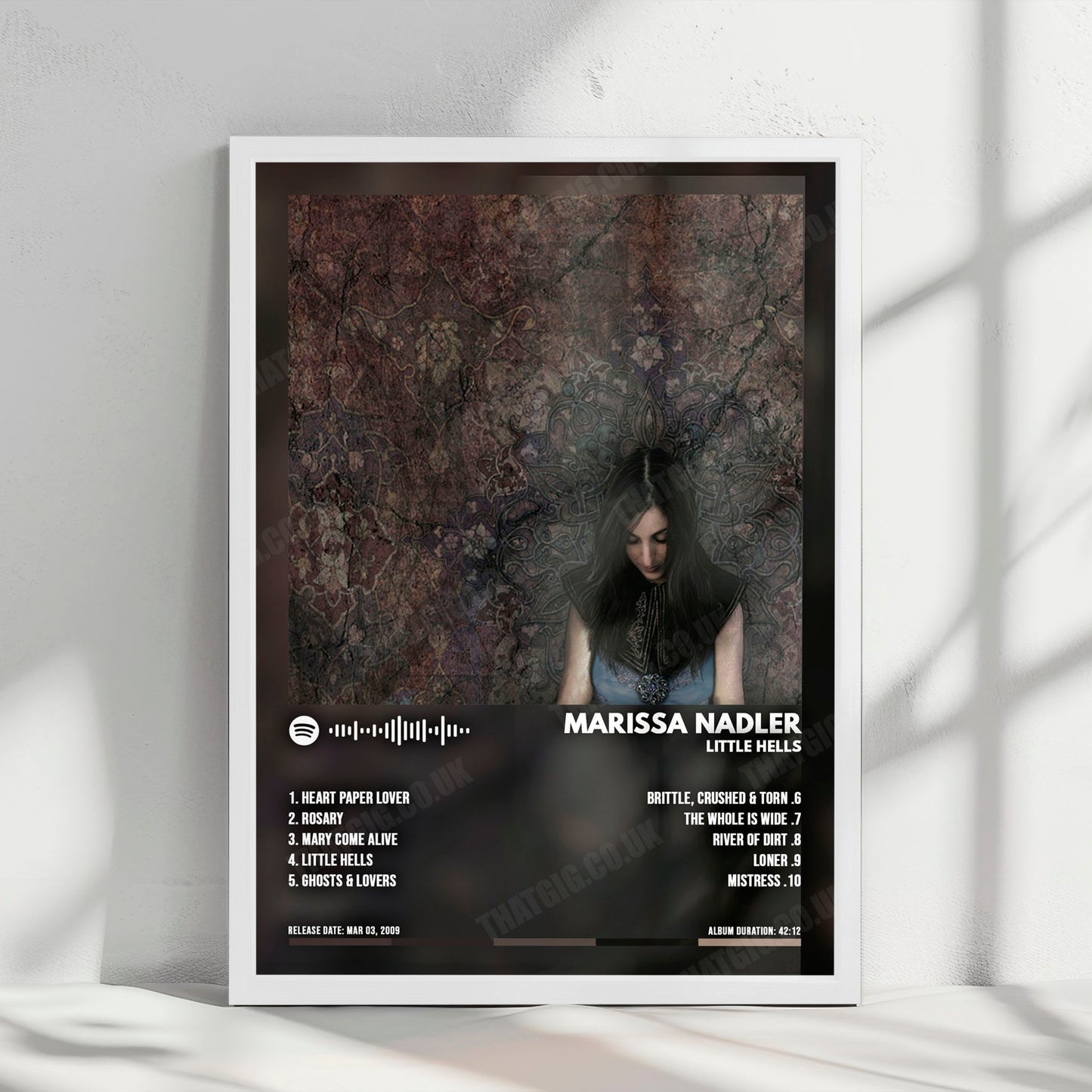 Marissa Nadler "Little Hells" Album Cover Poster - with Complete Tracklist