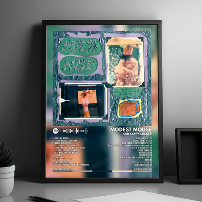 Modest Mouse "Sad Sappy Sucker" Album Cover Poster - with Complete Tracklist