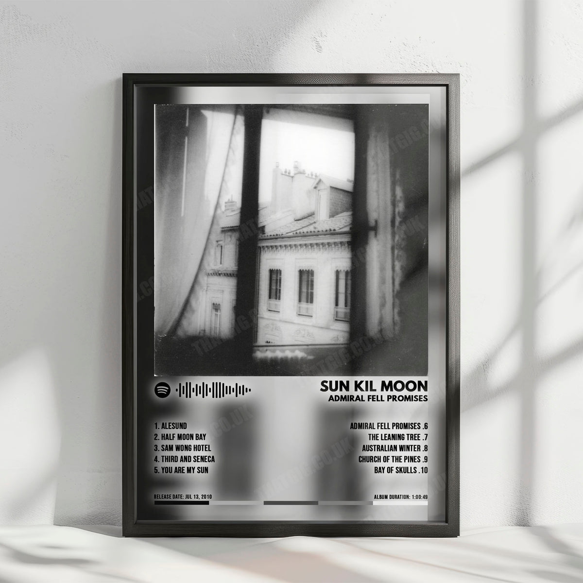 Sun Kil Moon "Admiral Fell Promises" Album Cover Poster - with Complete Tracklist