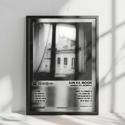Sun Kil Moon "Admiral Fell Promises" Album Cover Poster - with Complete Tracklist