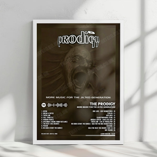 The Prodigy "Music for the Jilted Generation" Album Cover Poster - with Complete Tracklist
