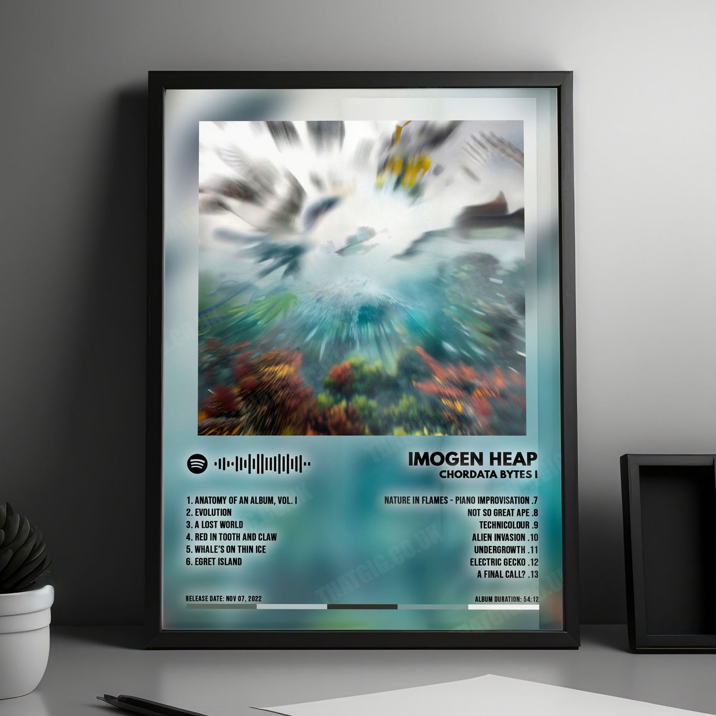 Imogen Heap "Chordata Bytes I" Album Cover Poster - with Complete Tracklist