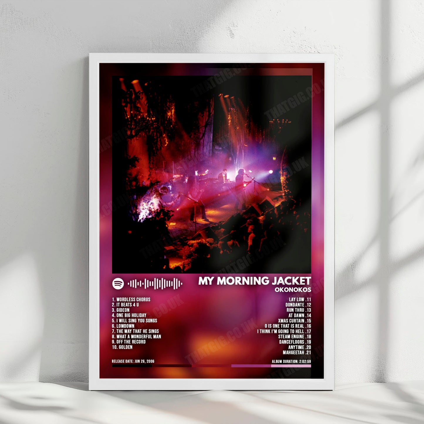 My Morning Jacket "Okonokos" Album Cover Poster - with Complete Tracklist