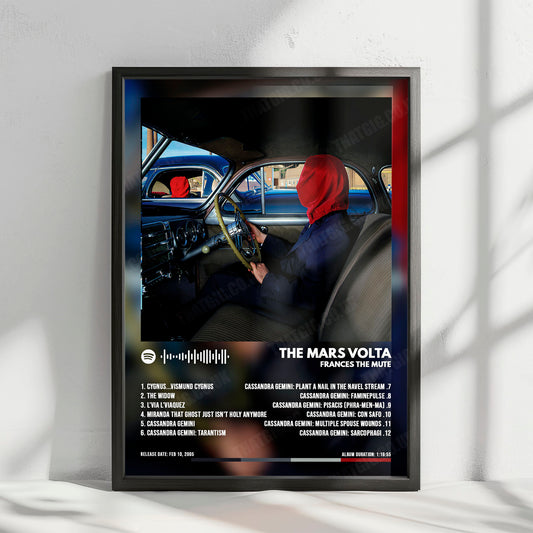 The Mars Volta "Frances the Mute " Album Cover Poster - with Complete Tracklist