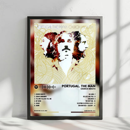 Portugal. The Man "Church Mouth" Album Cover Poster - with Complete Tracklist