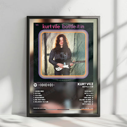 Kurt Vile "Bottle It In" Album Cover Poster - with Complete Tracklist