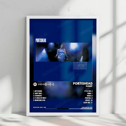 Portishead "Dummy " Album Cover Poster - with Complete Tracklist