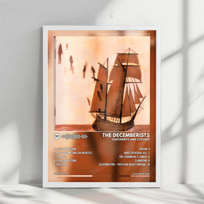 The Decemberists "Castaways and Cutouts" Album Cover Poster - with Complete Tracklist