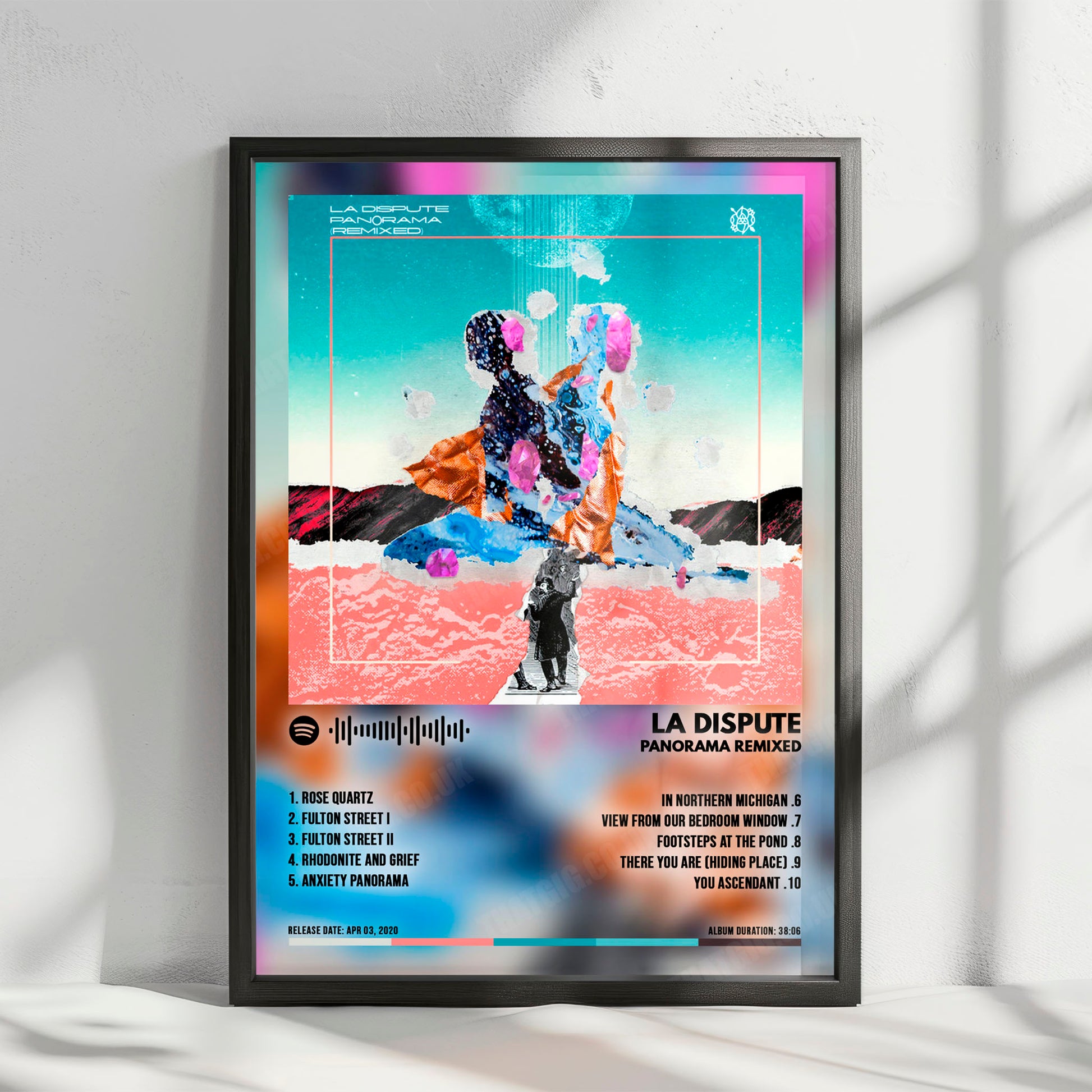 La Dispute "Panorama Remixed" Album Cover Poster - with Complete Tracklist
