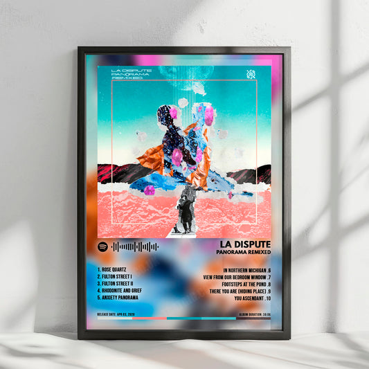 La Dispute "Panorama Remixed" Album Cover Poster - with Complete Tracklist