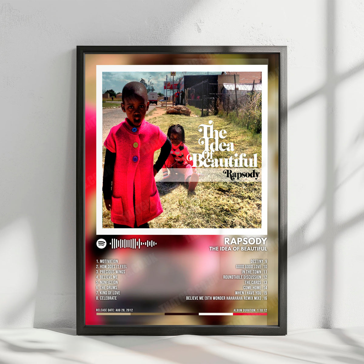 Rapsody "The Idea Of Beautiful" Album Cover Poster - with Complete Tracklist