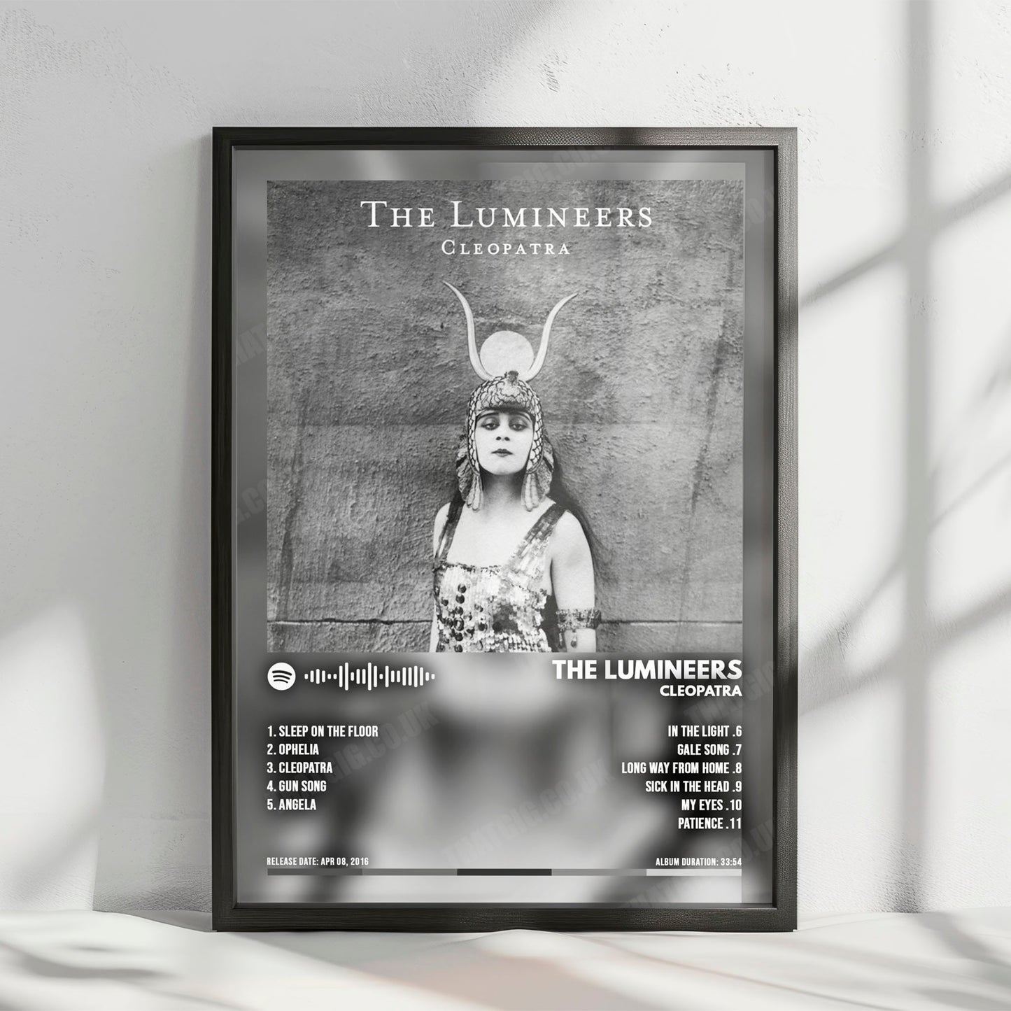 The Lumineers "Cleopatra" Album Cover Poster - with Complete Tracklist