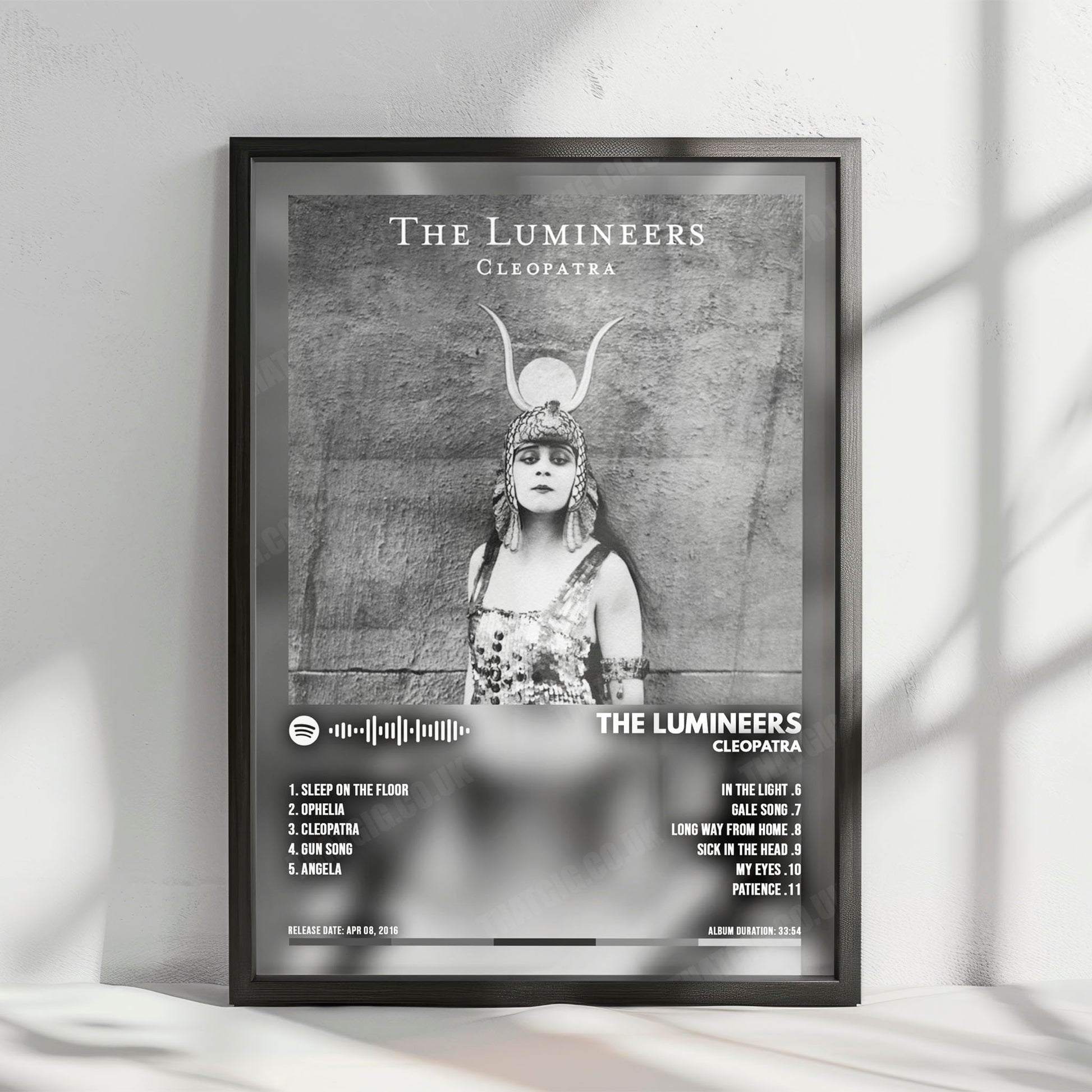 The Lumineers "Cleopatra" Album Cover Poster - with Complete Tracklist