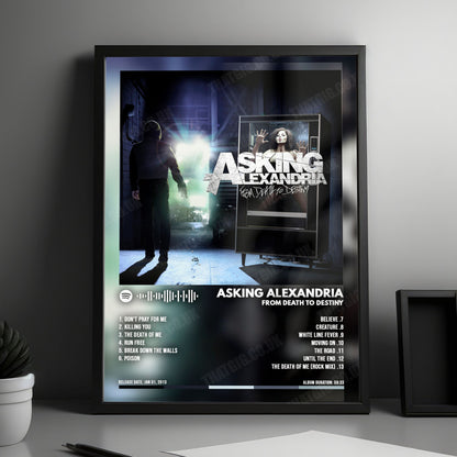 Asking Alexandria "From Death to Destiny" Album Cover Poster - with Complete Tracklist